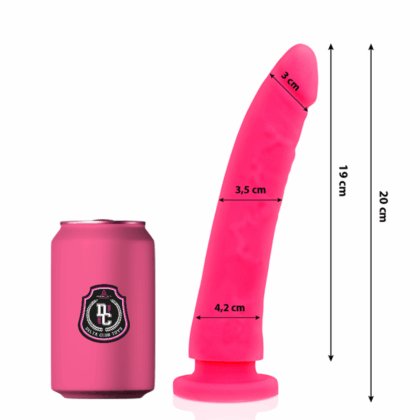 DELTA CLUB -TOYS DILDO MÉDICO ROSA SILICONE 20 CM -O- 4 CM