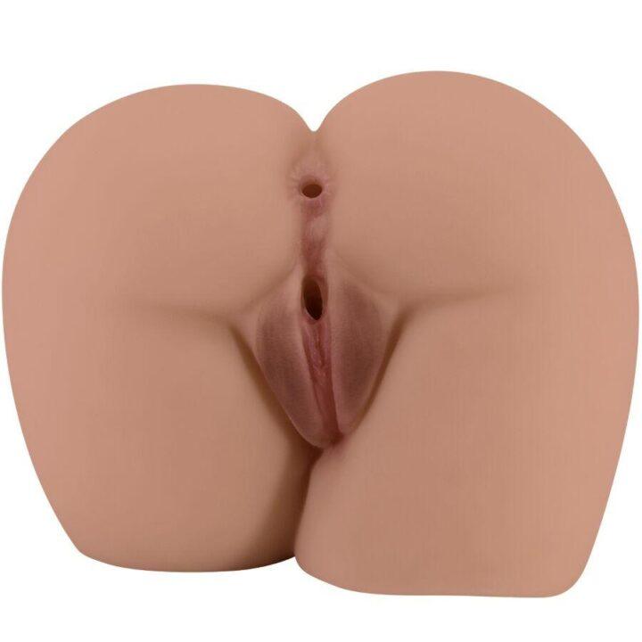 CRAZY BULL - BERNACE ASS VIBRADOR COM VAGINA REALISTA E ÂNUS CARNE CONTROLE REMOTO