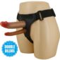 PRETTY LOVE - KEAVEN HARNESS BRIEFS UNIVERSAL & COMFORTABLE DOUBLE DILDO
