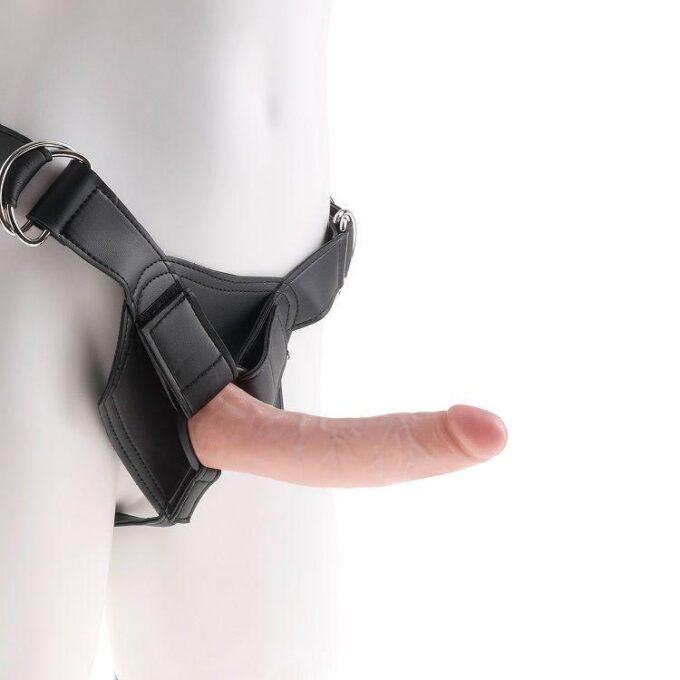 KING COCK - HARNESS COM PÊNIS REALISTA 17,8 CM