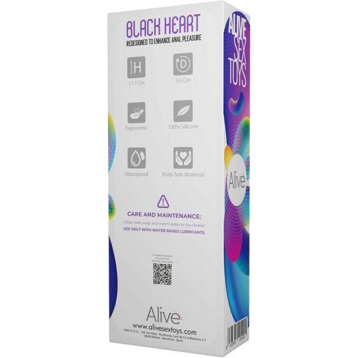 ALIVE - ESTIMULADOR ANAL BLACK HEART TEAL