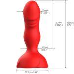 ARMONY -  EXTREME A BLOOM VIBRADOR ROSE E PLUG ANAL CONTROLE REMOTO VERMELHO