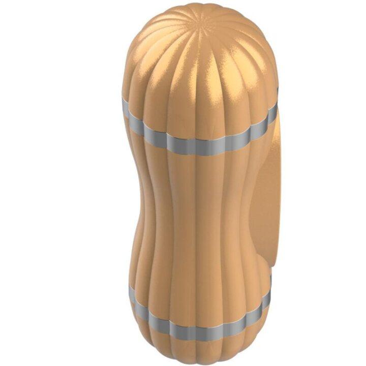 ARMONY - BEVIS DUPLO MASTURBADOR VAGINAL E BOCAL SEM VIBRAÇÃO DOURADO