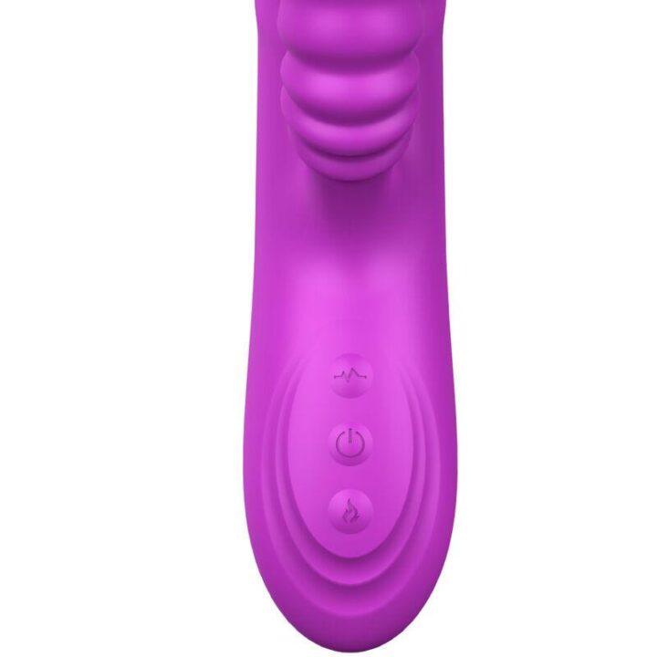 ARMONY - VIBRADOR MULTIFUNO ANGELIA COM LÍNGUA ESTIMULANTE EFEITO CALOR VIOLETA