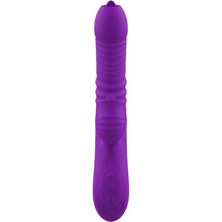ARMONY - VIBRADOR DE COELHO TOTALMENTE G SPOT COM EFEITO DE CALOR VIOLETA DE LÍNGUA ESTIMULANTE