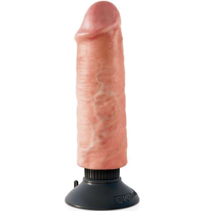 KING COCK - 15.24 CM VIBRATING COCK FLESH