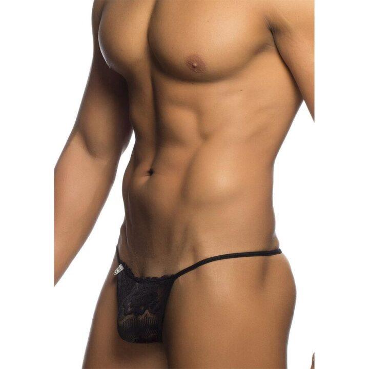 MOB - TANGA DE RENDA PRETA TAMANHO L/XL