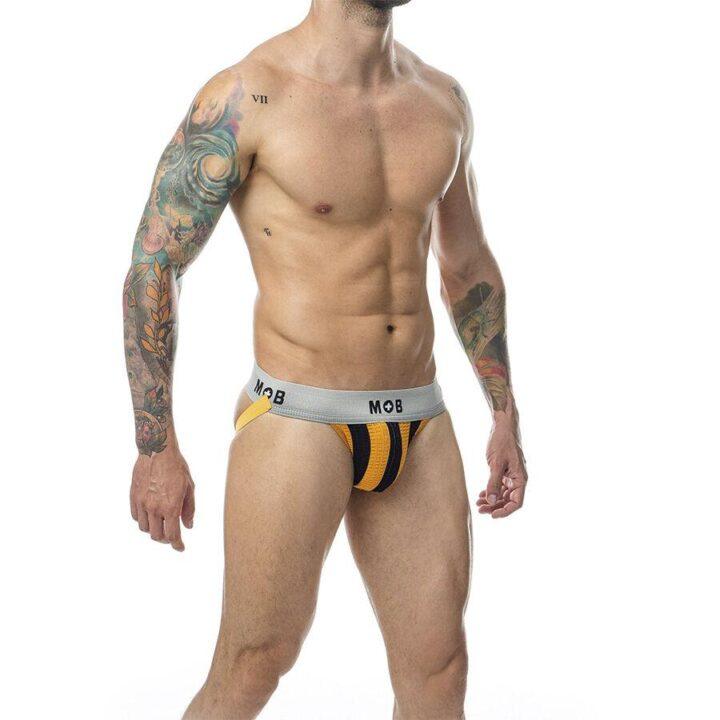 MOB - CALÇA CLASSIC JOCK STRIPE LARANJA TAMANHO XL