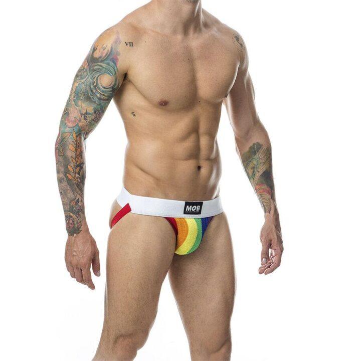 MOB - CALÇA CLASSIC JOCK STRIPE RAINBOW TAMANHO P