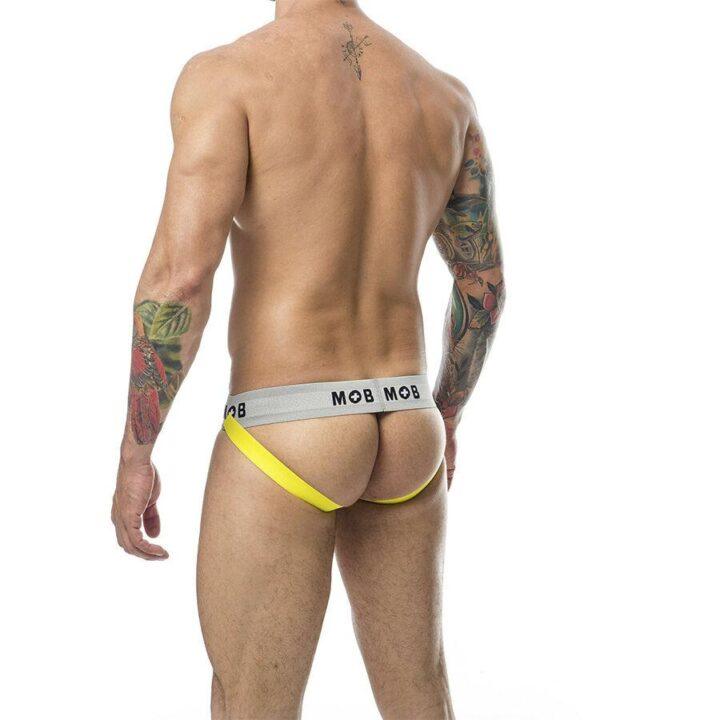 MOB - CALÇA CLASSIC JOCK STRIPE AMARELA TAMANHO M