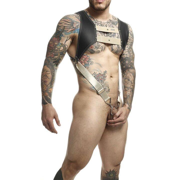 MOB - ARREIO DENGEON COM ANEL PÊNICO DOURADO TAMANHO ÚNICO