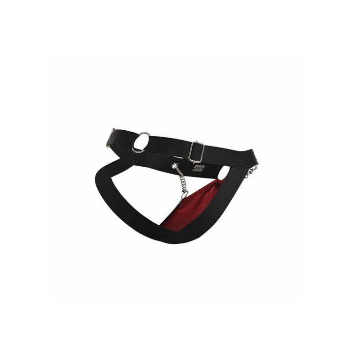 MOB - DNGEON VERMELHO JOCKSTRAP COM CORRENTES TAMANHO ÚNICO