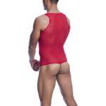 MOB - BODYSHEER VERMELHO TRANSPARENTE TAMANHO L/XL