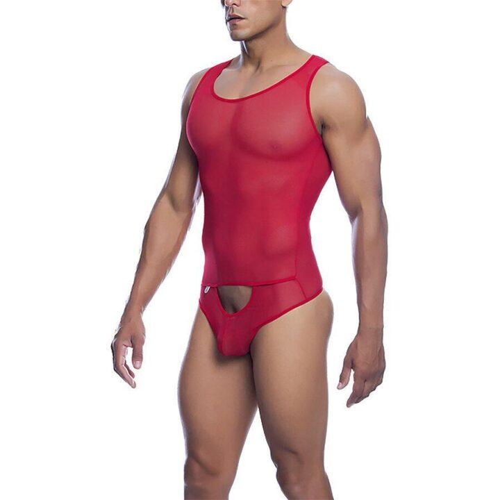 MOB - VERMELHO TRANSPARENTE BODYSHEER TAMANHO P/M