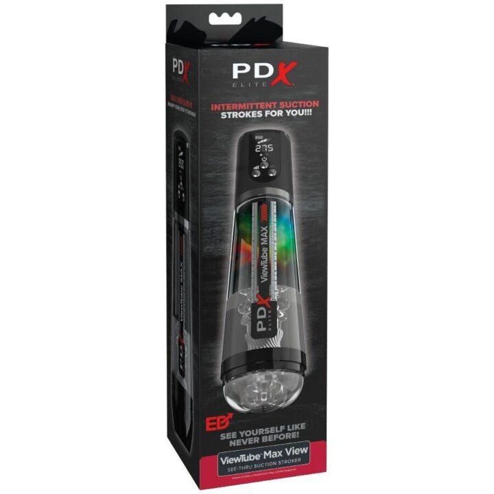PDX ELITE - VIEWTUBE MAX VIEW MASTURNADOR AUTOMÁTICO COM SUCÇÃO TRANSPARENTE