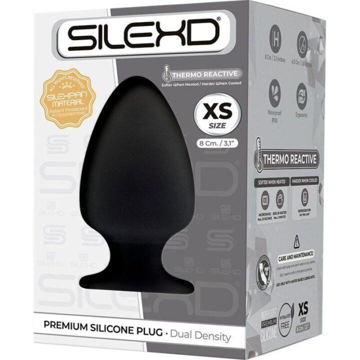 SILEXD - MODELO 1 PLUG ANAL PREMIUM SILEXPAN SILICONE PREMIUM TERMOREATIVO TAMANHO XS