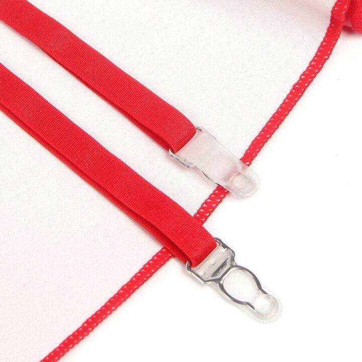 SUBBLIME - 957735 VESTIDO DE COURO COM ZÍPER DE RENDA VERMELHO L/XL