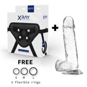 X-RAY-X-RAY-HARNESS-CLEAR-COCK-WITH-BALLS-20-CM-O-4.5-CM-1