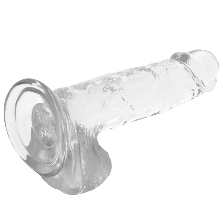 X RAY - ARNÊS + DILDO TRANSPARENTE COM BOLAS 20 CM -O- 4.5 CM