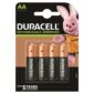 DURACELL - RECHARGEABLE BATTERY HR6 AA 2500mAh 4 UNIT