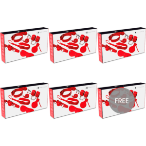 EXPERIENCE - KIT BDSM FETISH SÉRIE VERMELHA 5+1 GRTIS