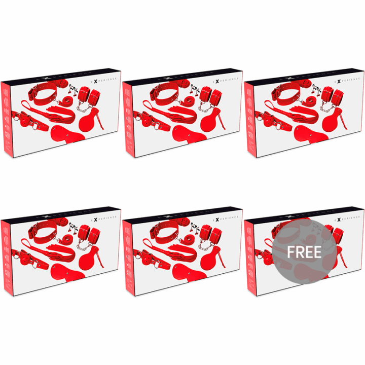 EXPERIENCE - KIT BDSM FETISH SÉRIE VERMELHA 5+1 GRTIS