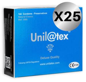UNILATEX - CONSERVANTES NATURAIS PACK 25 X 144 UNIDADES