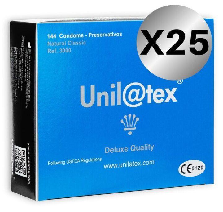 UNILATEX - CONSERVANTES NATURAIS PACK 25 X 144 UNIDADES