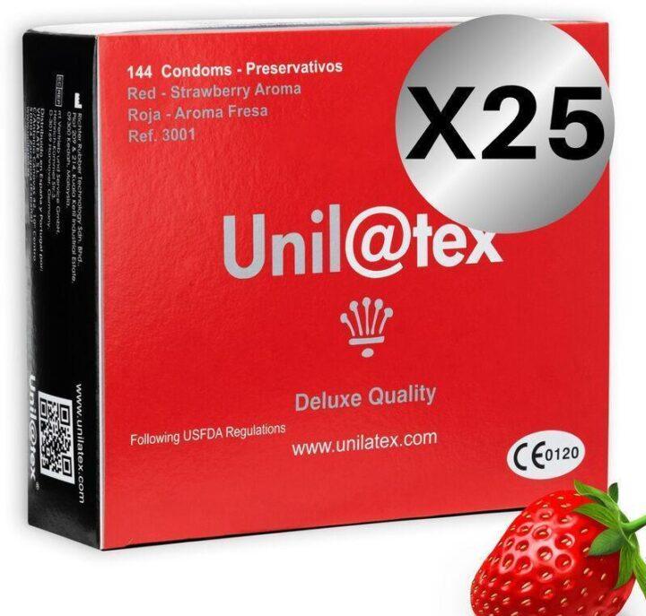 UNILATEX - PACOTE DE CONSERVANTES UNILATEX VERMELHO / MORANGO 25 X 144 UNIDADES