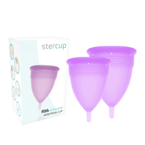 STERCUP - PACOTE DE COPO MENSTRUAL DE SILICONE FDA TAMANHO S + L LILAC