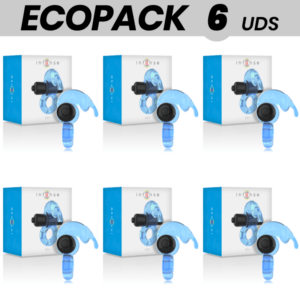ECOPACK 6 UNIDADES - INTENSE ANEL VIBRADOR - FRY AZUL