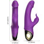 ARMONY - METEROR DILDO VIBRADOR COELHO ROXO