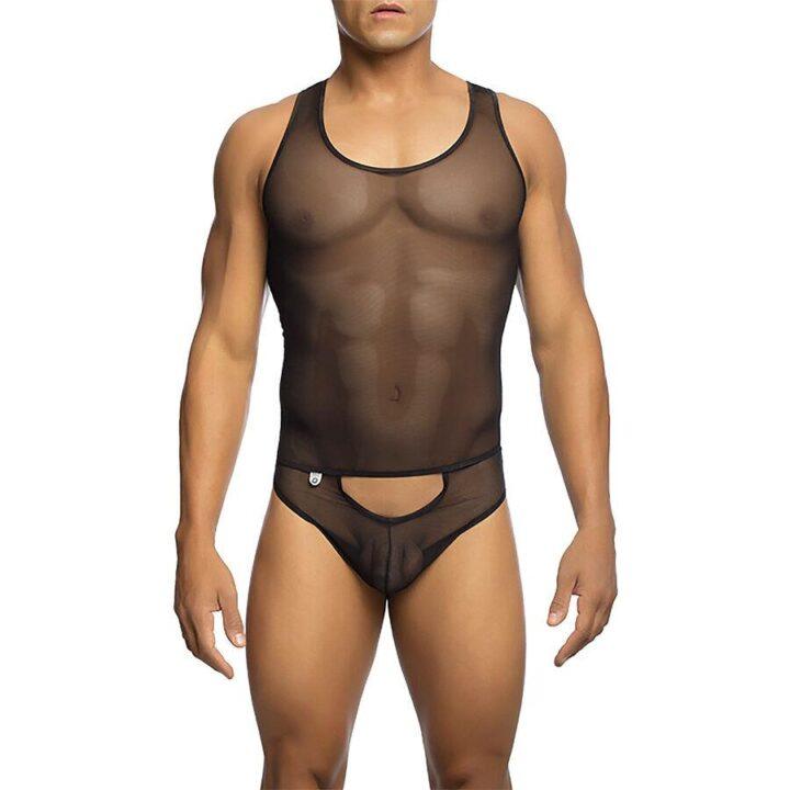 MOB - BODYSHEER PRETO TRANSPARENTE TAMANHO L/XL