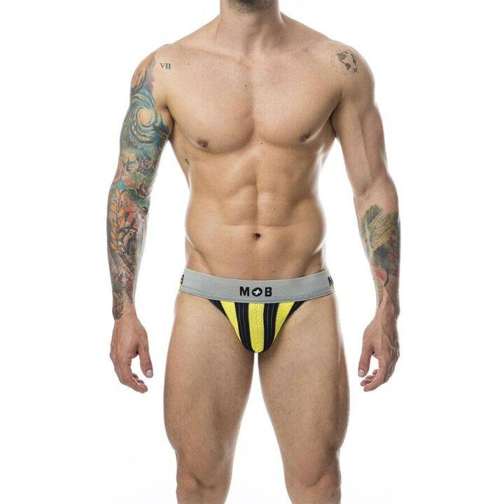 MOB - CALÇA CLASSIC JOCK STRIPE AMARELA TAMANHO XXL