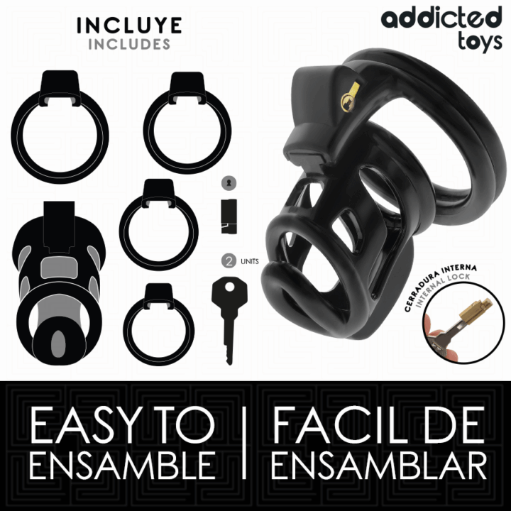 ADDICTED TOYS LOCKED - GAIOLA GILDEN GAIOLA PARA PÊNIS 8,5 CM