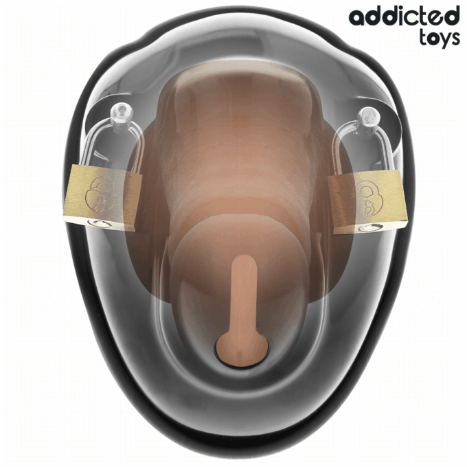 ADDICTED TOYS LOCKED - GAIOLA DE CONTENÇÃO SEM CHAVE PARA PÊNIS 11,5 CM