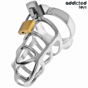 ADDICTED-TOYS-LOCKED-ADDICTED-TOYS-LOCKED-SILVER-LOCK-METAL-PENIS-CAGE-SIZE-S-1
