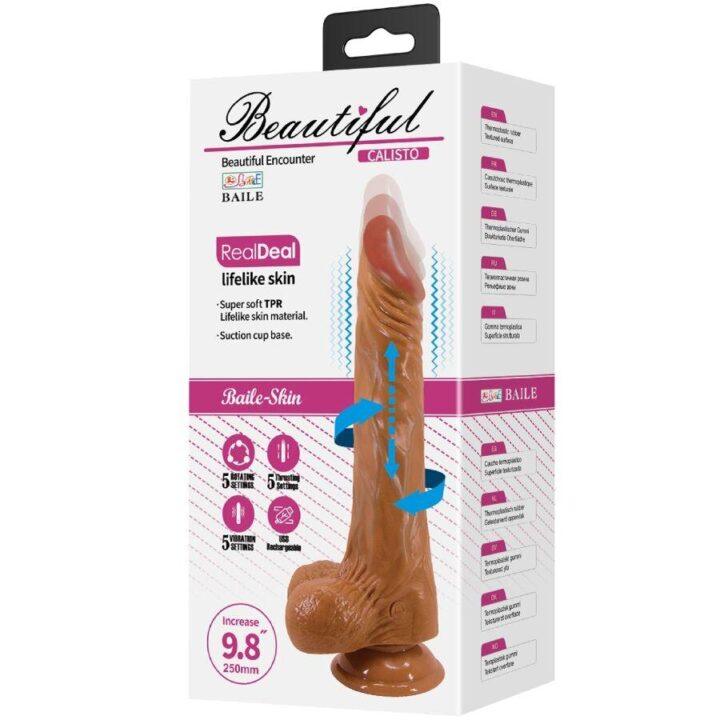 BAILE - CALISTO REALISTIC DILDO 24 CM FLESH