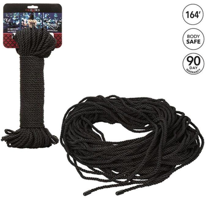 CALEXOTICS - SCANDAL CORDA BDSM PRETA 50 M