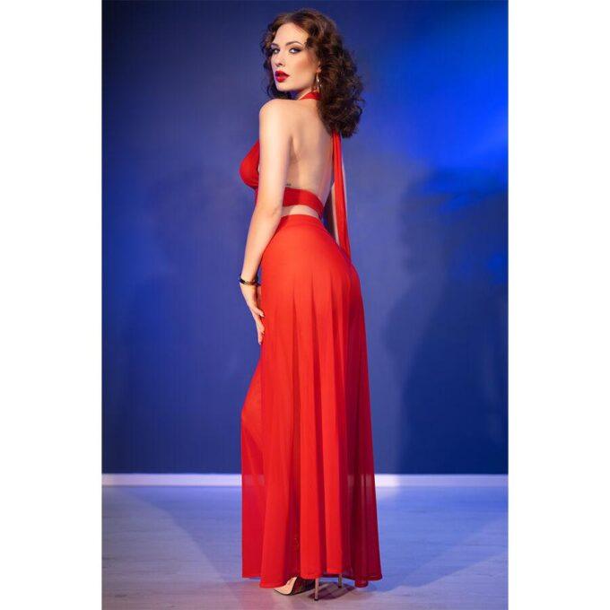 CHILIROSE - CR 4857 CONJUNTO DE BLUSA E CALÇA VERMELHA TAMANHO GG