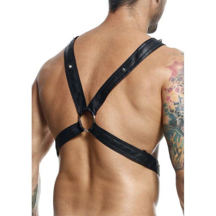 MOB - DNGEON CROSSED BLACK CHAIN HARNESS TAMANHO ÚNICO