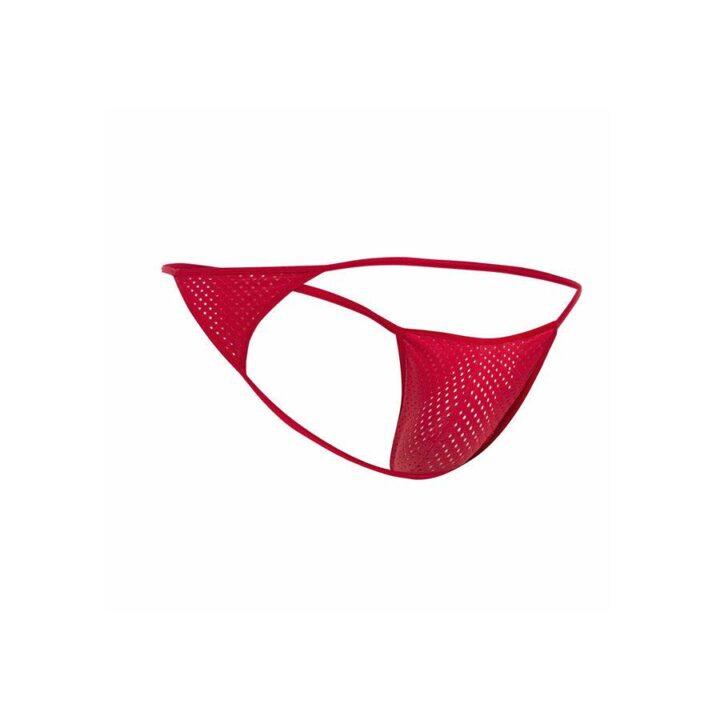 MOB - MICROFIBRA VERMELHA V-STRING TAMANHO P/M