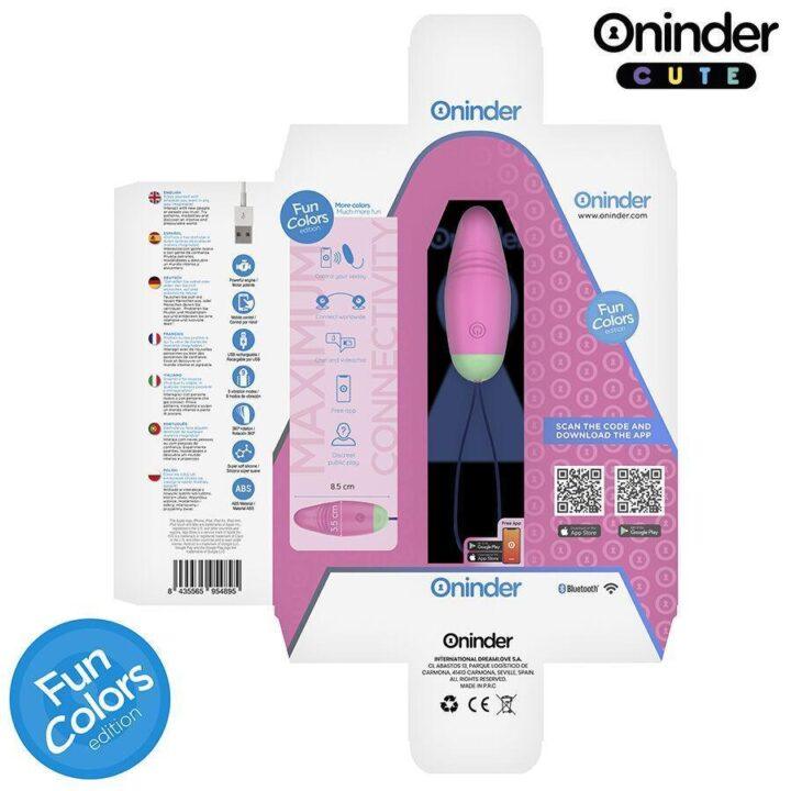 ONINDER CUTE - OVO VIBRO-GIRATÓRIO LOVE PLEASURE 360 SILICONE - APLICATIVO MUNDIAL GRATUITO