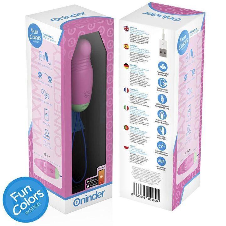 ONINDER CUTE - OVO VIBRO-GIRATÓRIO LOVE PLEASURE 360 SILICONE - APLICATIVO MUNDIAL GRATUITO