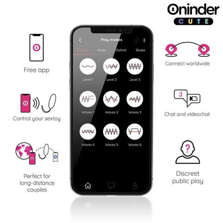 ONINDER CUTE - OVO DE SILICONE COM VIBRO-ONDAS E PRAZER DE AMOR - APLICATIVO MUNDIAL GRATUITO