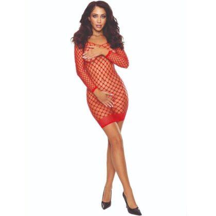 PASSION-WOMAN-BODYSTOCKINGS-PASSION-BS108-BODYSTOCKING-GRID-RED-1