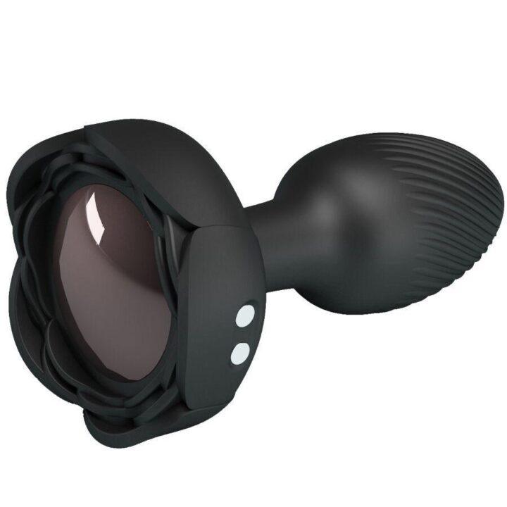 PRETTY LOVE - OLMAN PLUG ANAL COM LUZ LED PRETO 8,8 CM