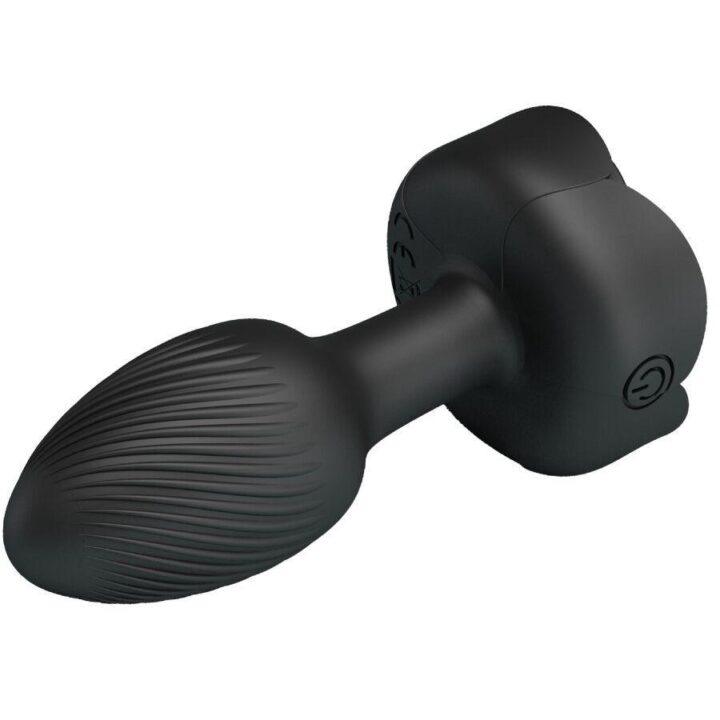 PRETTY LOVE - OLMAN PLUG ANAL COM LUZ LED PRETO 8,8 CM