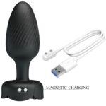 PRETTY LOVE - OSBORN PLUG ANAL COM LUZ LED PRETO 9,8 CM