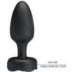 PRETTY LOVE - OSBORN PLUG ANAL COM LUZ LED PRETO 9,8 CM